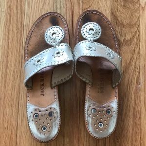 Platinum jack Rogers wedge sandals size 7